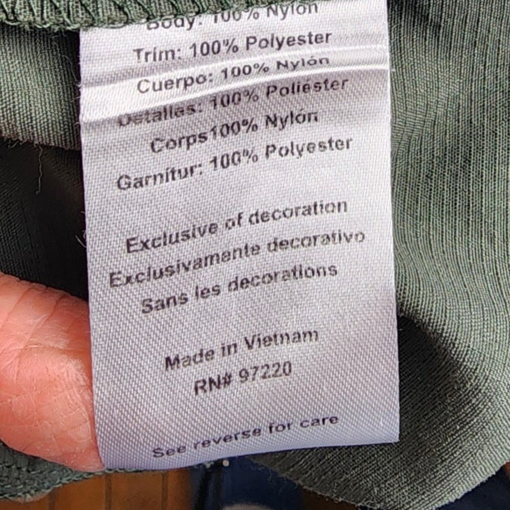 Hi-Tec Mens Nylon Utility Hiking Shirt Olive Green Roll Tab Sleeve‎ Size M - Picture 6 of 7